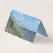 carte de visite de bureau de paysage de plage mari (Dos)