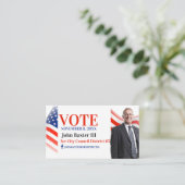 Carte de visite de bureau politique (Debout devant)