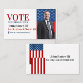 Carte de visite de bureau politique (Devant / Derrière)