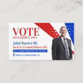 Carte de visite de bureau politique (Devant)