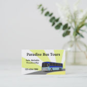 Carte de visite de bus Charte (Debout devant)