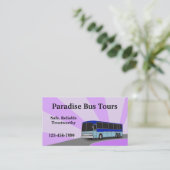 Carte de visite de bus Charte (Debout devant)