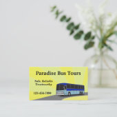 Carte de visite de bus Charte (Debout devant)