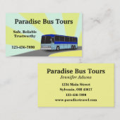 Carte de visite de bus Charte (Devant / Derrière)