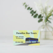 Carte de visite de bus Charte (Debout devant)