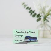 Carte de visite de bus Charte (Debout devant)