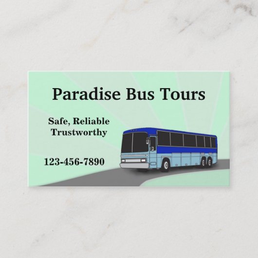 Carte de visite de bus Charte (Devant)