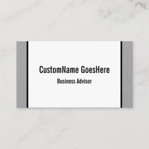 Carte de visite de Business Advisor à clé basse