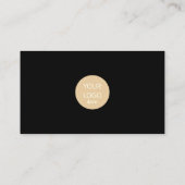 Carte de visite de cabine photo noir (Dos)