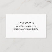 Carte de visite de cabinet de procureur et de droi (Dos)