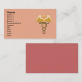 Carte de visite de caducée (Devant / Derrière)