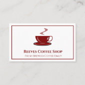 Carte de visite de café (Devant)