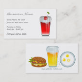 Carte de visite de café (Devant / Derrière)