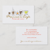 carte de visite de café (Devant / Derrière)
