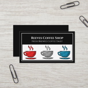 Carte de visite de café