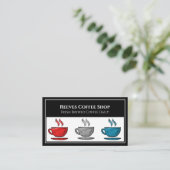 Carte de visite de café (Debout devant)
