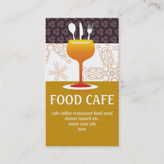 carte de visite de café (Devant)