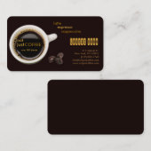 carte de visite de café (Devant / Derrière)
