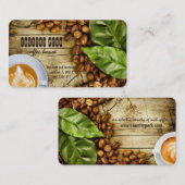 carte de visite de café (Devant / Derrière)