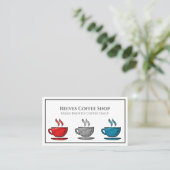 Carte de visite de café (Debout devant)