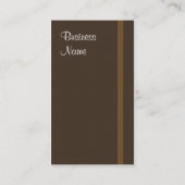 Carte de visite de café (Dos)