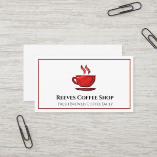 Carte de visite de café