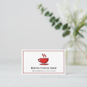 Carte de visite de café (Debout devant)