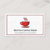 Carte de visite de café (Devant)
