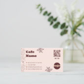 Carte de visite de café bohème (Debout devant)