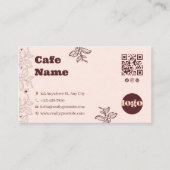 Carte de visite de café bohème (Devant)