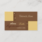 Carte de visite de café de café express (Dos)