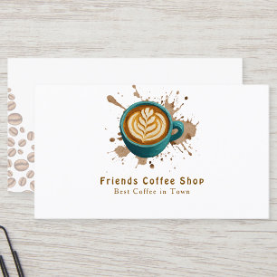 Carte de visite de café   Design imprimable