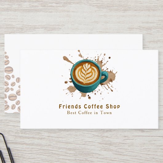 Carte de visite de café | Design imprimable