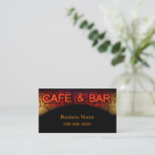 Carte de visite de café et bar (Debout devant)