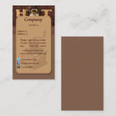 Carte de visite de café grillé (Devant / Derrière)
