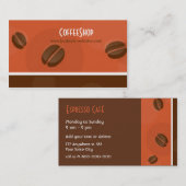 Carte de visite de café-restaurant (Devant / Derrière)