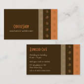 Carte de visite de café-restaurant (Devant / Derrière)