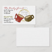 Carte de visite "de café-restaurant" (Devant / Derrière)