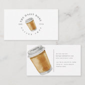 Carte de visite de café-restaurant d'illustration (Devant / Derrière)