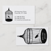 Carte de visite de cage à oiseaux (Devant / Derrière)