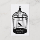 Carte de visite de cage à oiseaux (Dos)