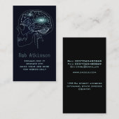 carte de visite de calcul de cerveau de circuit de (Devant / Derrière)