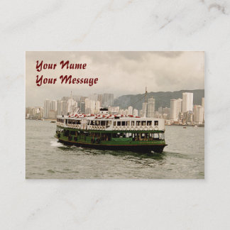 Carte de visite de calendrier du ferry 2011 d'île
