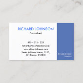 Carte de visite de calendrier Smart Professional (Dos)