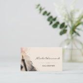 Carte de visite de calligraphe (Debout devant)