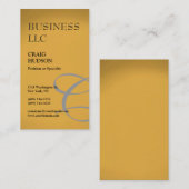 Carte de visite de calligraphie (Devant / Derrière)