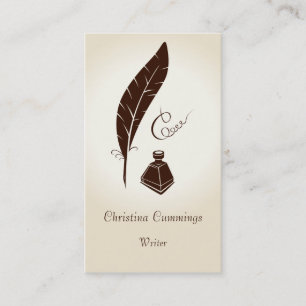 Carte de visite de calligraphie