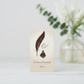 Carte de visite de calligraphie (Debout devant)