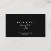 Carte de visite de calligraphie botanique moderne  (Devant)