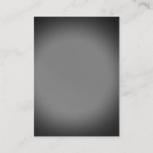 Carte de visite de calligraphie gris clair moderne (Dos)